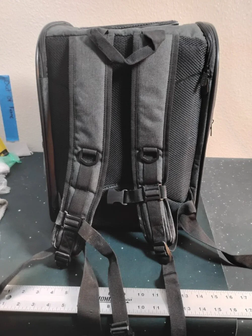 Pet Carrier Backpack Breathable Mesh Window Small Dog Cat Travel Bag Black